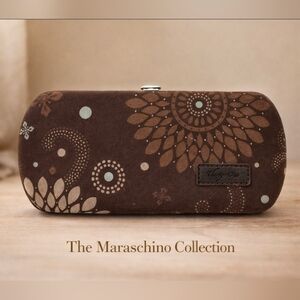 Thirty-One Brown Floral Clutch